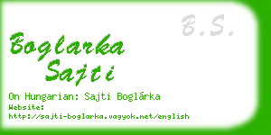 boglarka sajti business card
